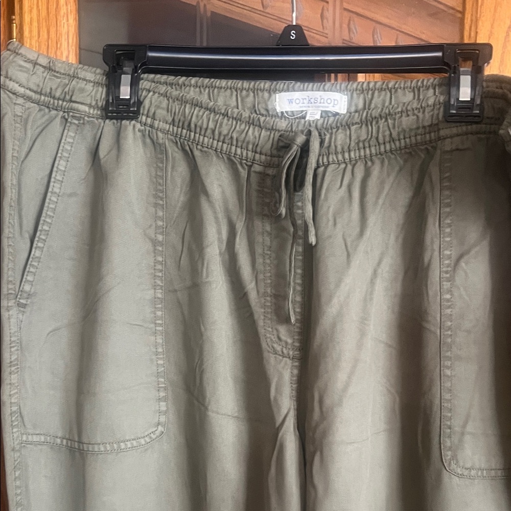 Workshop Republic Clothing Women's Olive Straight Leg Pants